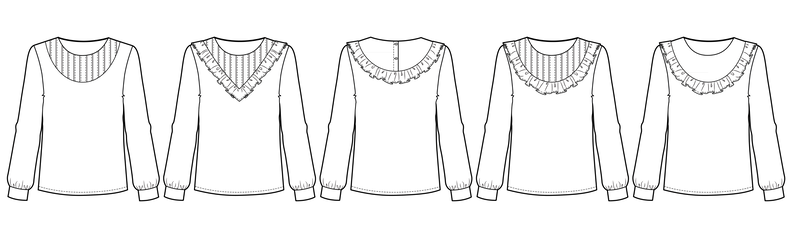 Kinder Bluse mit Rüschen oder Biesen SENI ♥ Gr. 92-164 image number 7
