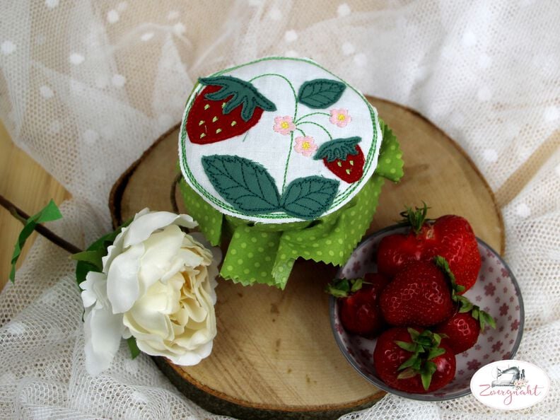Stickdatei Erdbeere doodle 10x10cm image number 5
