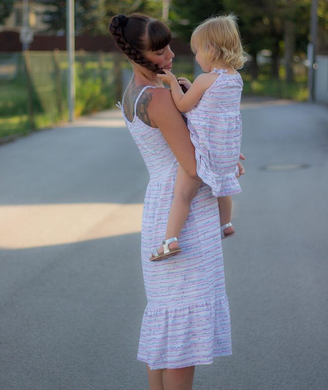 *Girls Ruffle Dress* Kleid GR. 74 BIS 158 Sommerkleid Boho image number 9