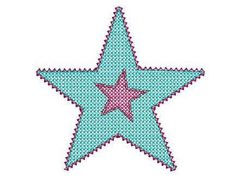 Stickdatei Sterne 9erlei für den 10x10cm Rahmen image number 6