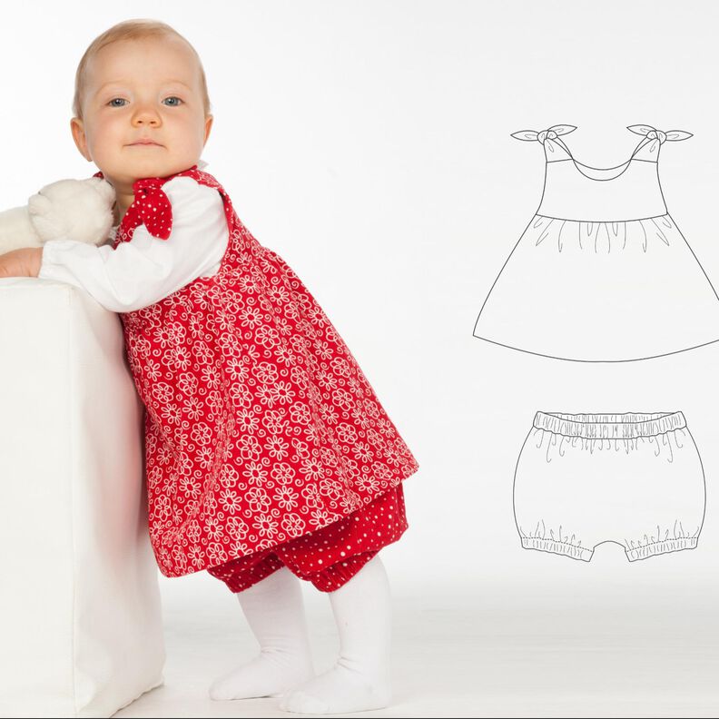 ELISA + LIPSIA Babyset Zweiteiler Pumphose und Hängerchen image number 1