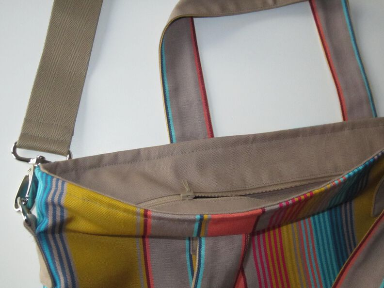 Schnitt + Anleitung Tote Bag Tragetasche mit Schulterriemen image number 5