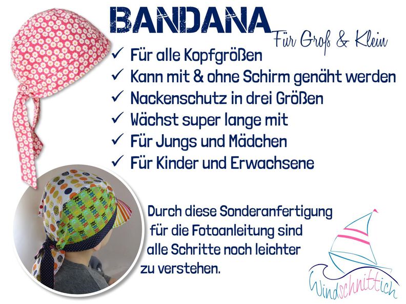 Bandana | mit & ohne Schirm | mit & ohne Nackenschutz  image number 3
