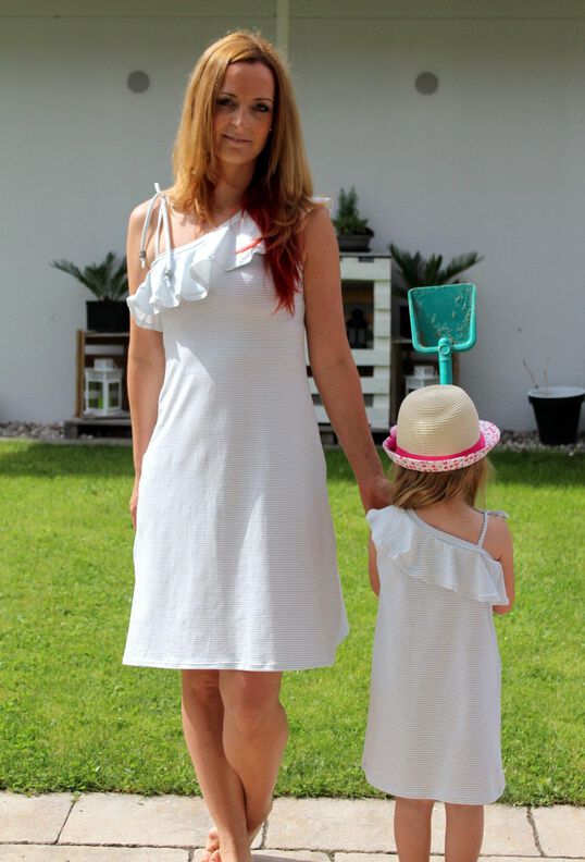 Offshoulder Kleid Spalina 34 - 52 FunkelRosa image number 3
