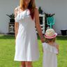 Offshoulder Kleid Spalina 34 - 52 FunkelRosa thumbnail number 3