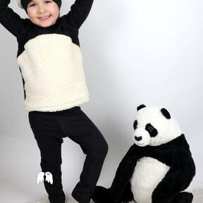 Pandabär 3-tlg. Kostüm Fasching Karneval Gr. 86 - 140