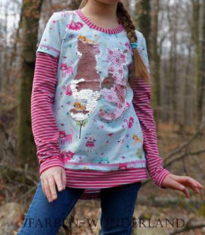 Ebook/Nähanleitung Shirt Seike Mädchen Gr. 80-164 image number 4