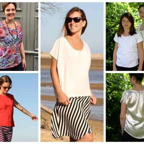 Shirt inkl. 2 Schnitte "ALENA", Schnittmuster Gr. 158-46