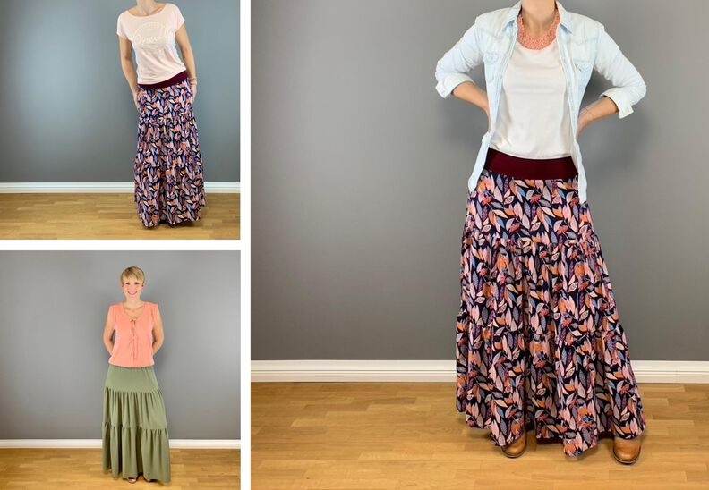 Rock Hollie | Boho Maxirock | 34 bis 50 | A4, A0, Beamer image number 6
