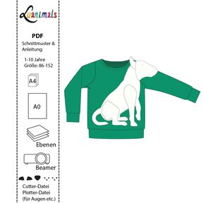 Pullover Kind E-Book Luanimals Bullterrier (86-152cm)