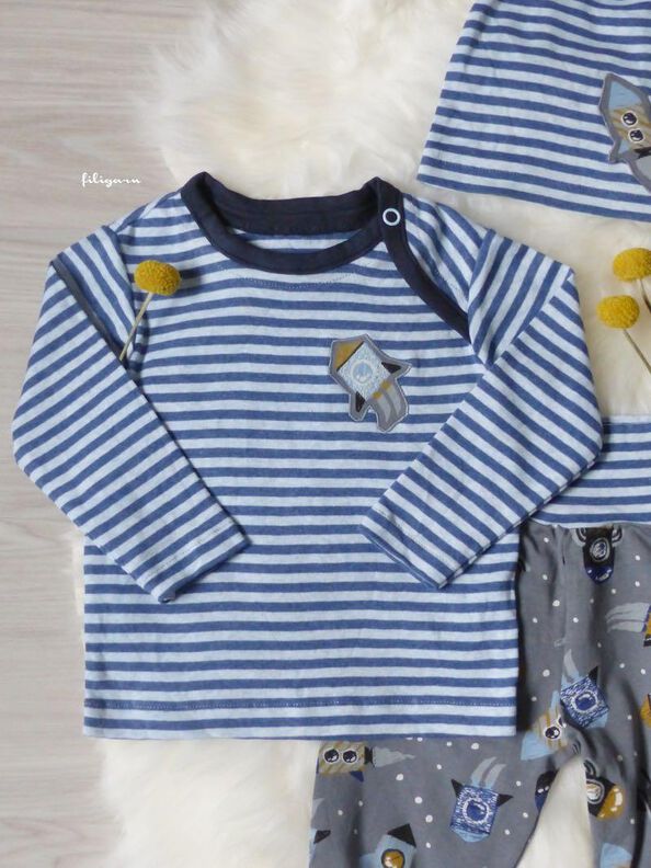 Baby Shirt "Rajan", Schnittmuster & Anleitung, Gr. 50-74 image number 10