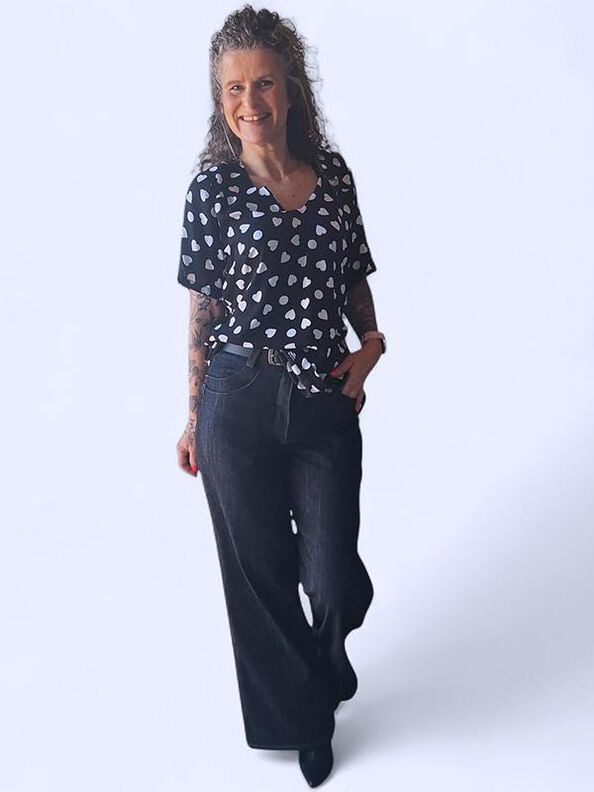 Jeans oder Hose Nurja A4, A0 und Beamerdatei image number 4