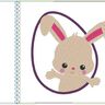 Hase cute Häschen im Ei inkl. Kissen ITH Stickdatei Ostern thumbnail number 5