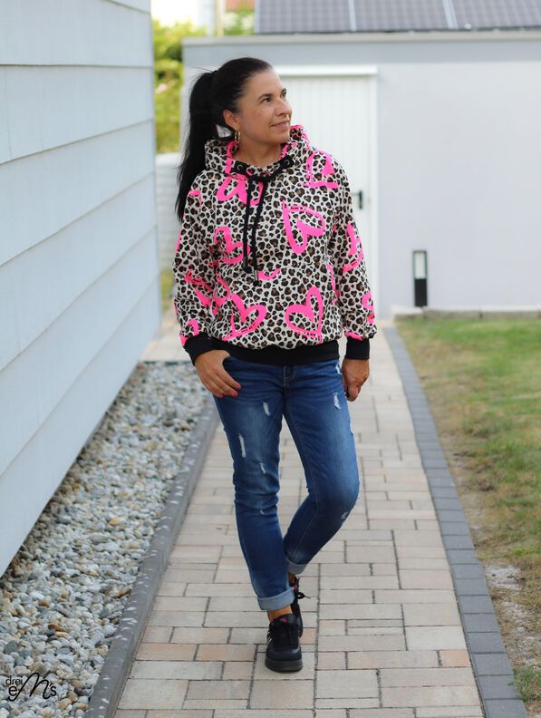 Hoodie MELFI Gr. 32-56 Schnittmuster PDF Ebook image number 4