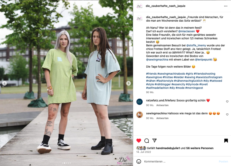 Oversized T-Shirt Kleid Bodo, PDF Schnittmuster, E-Book image number 5