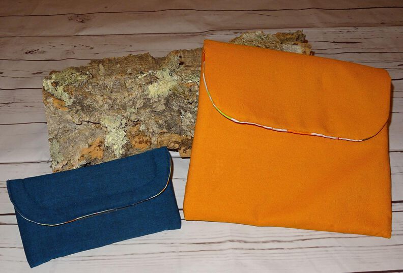 Handy Laptop Tablet Tasche nähen mit Klettverschluss image number 7