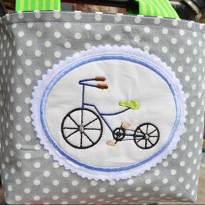 Stickdatei Fahrrad 3er SET 10x10cm