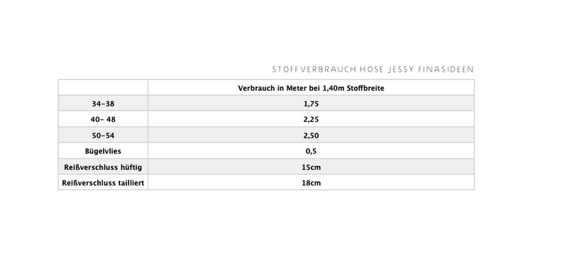 Jessy - Schnittmuster Hose 34-54 image number 8