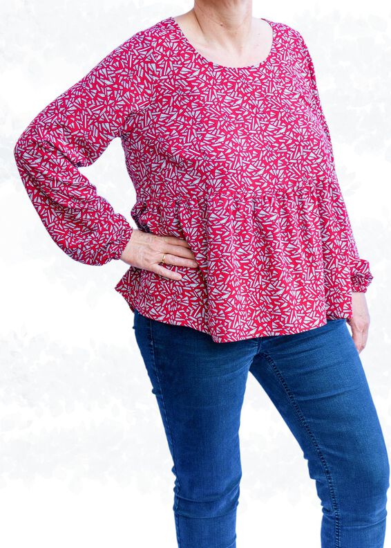 Damen Bluse/Kleid „Marie“ mit lockerer Passform BU 80-116 image number 7