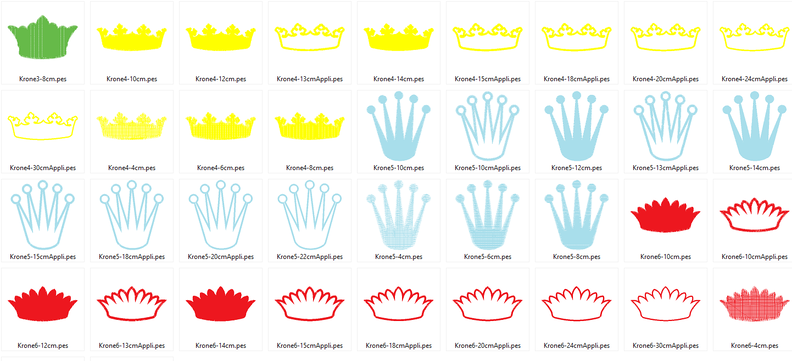 Stickdatei Kronen Krone Prinzessin 1.0 image number 7