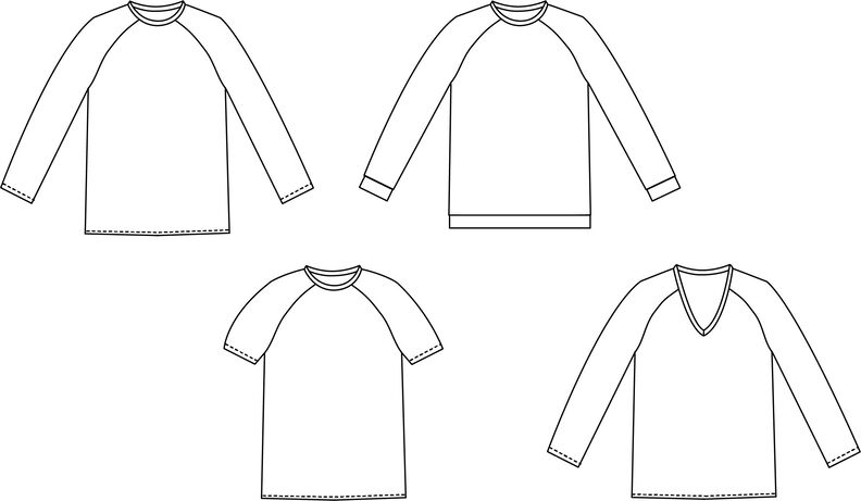Kinder Shirt Raglanärmel viele Varianten SAMA ♥ Gr. 98-164 image number 6