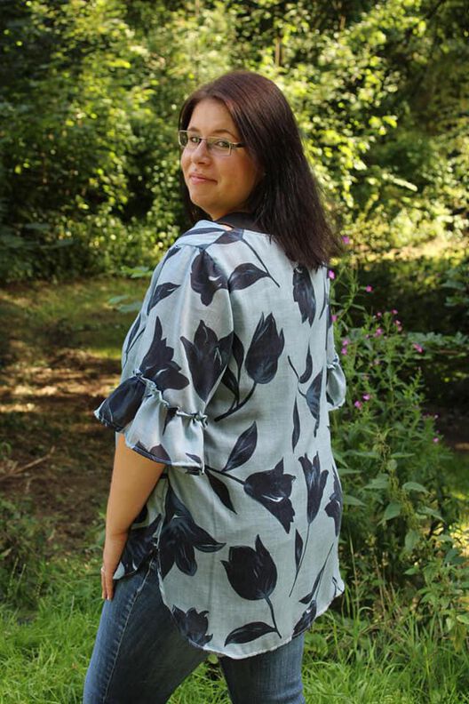 Bluse mit Rüsche (34-58) AREIA Damen Schnittmuster image number 2