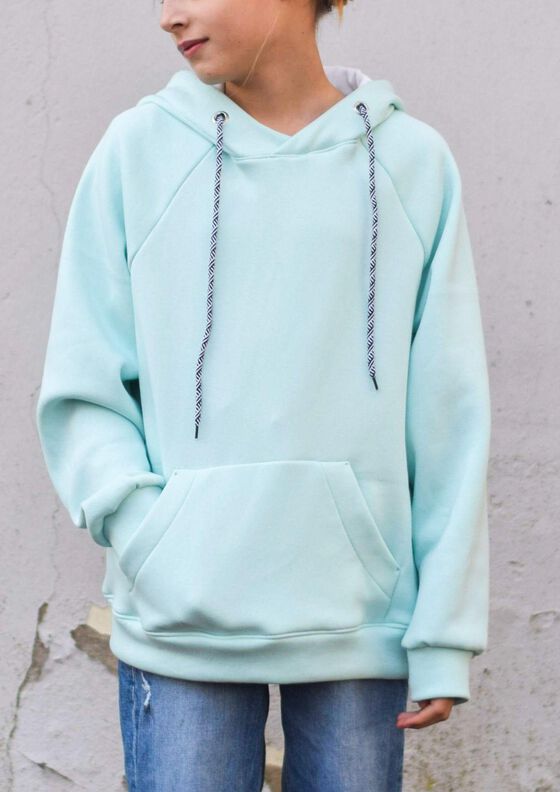Raglanhoodie Kinder –  Schnittmuster Gr. 110-176 – Denver  image number 5