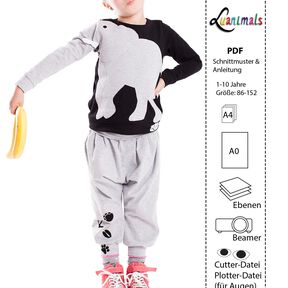 Pullover Kind E-Book Luanimals Elefant Eli (86-152cm)