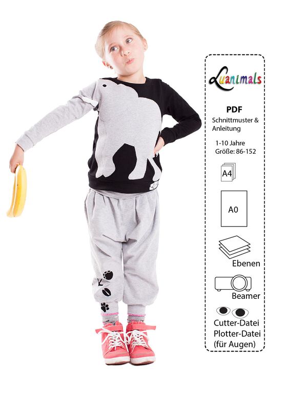 Pullover Kind E-Book Luanimals Elefant Eli (86-152cm) image number 3