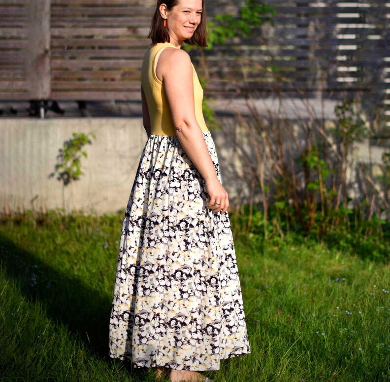 Kleid SUZANA (32-58) Materialmix Schnittmuster image number 6