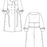 Trenchcoat Schnittmuster Damen XS-XXXL Jacke thumbnail number 6