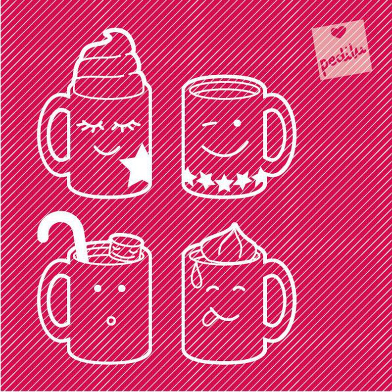 Plotterdatei »Hot Chocolate« – »4 Chocolate Mugs« image number 4