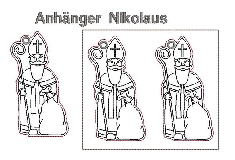 Stickdatei Nikolaus Stabstickdatei image number 4