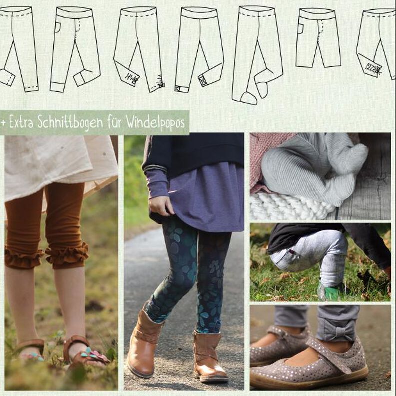 Pfefferminze: Kinderleggings Gr. 44 – 170 image number 1
