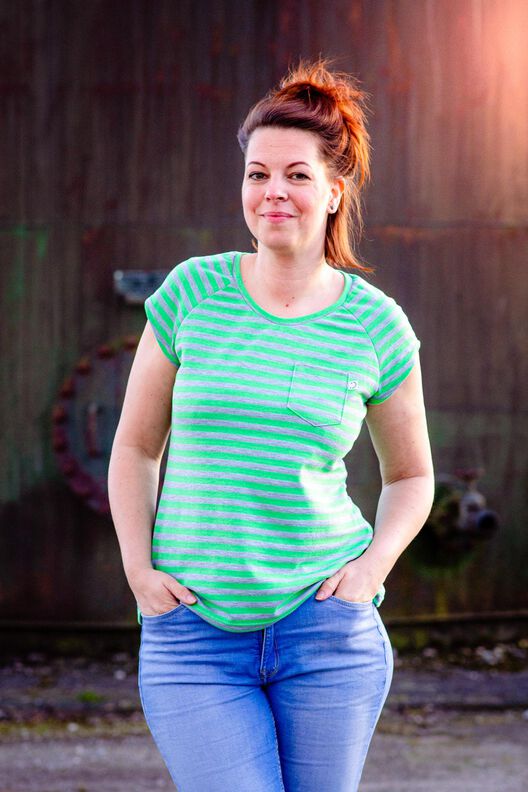 *Ladies Raglan Shirt* Raglan Basic Shirt runder Saum image number 8