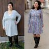 Damen Kleid GAUN Langarm Kurzarm ♥ Gr. XS-XXL thumbnail number 7