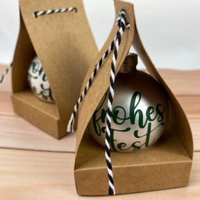 Plotterdatei Geschenkbox Christbaumkugeln
