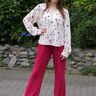 Hose mit Boot Cut "MALIA" Schnittmsuter Gr. 158–46 thumbnail number 2