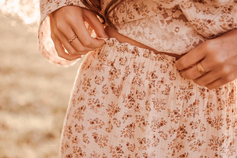 Zweiteiliges Boho Set aus weiter Hose und Bluse | Blossom image number 6