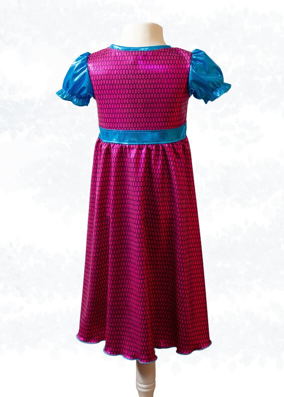 Milana Kinder Kleid mit Puffärmeln Größe 86-158, A4+A0 image number 6