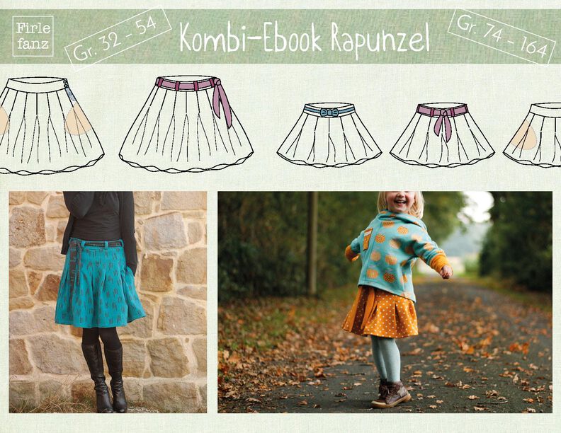 Kombi-Ebook Rapunzel: Damen + Kinder image number 1