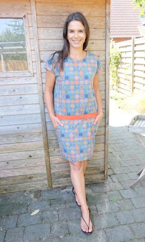 Kleid, Jerseykleid "Reese", Schnittmuster Gr. 158-46 image number 6