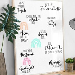 Plotterdateien & Printables Set Sprüche & Regenbögen
