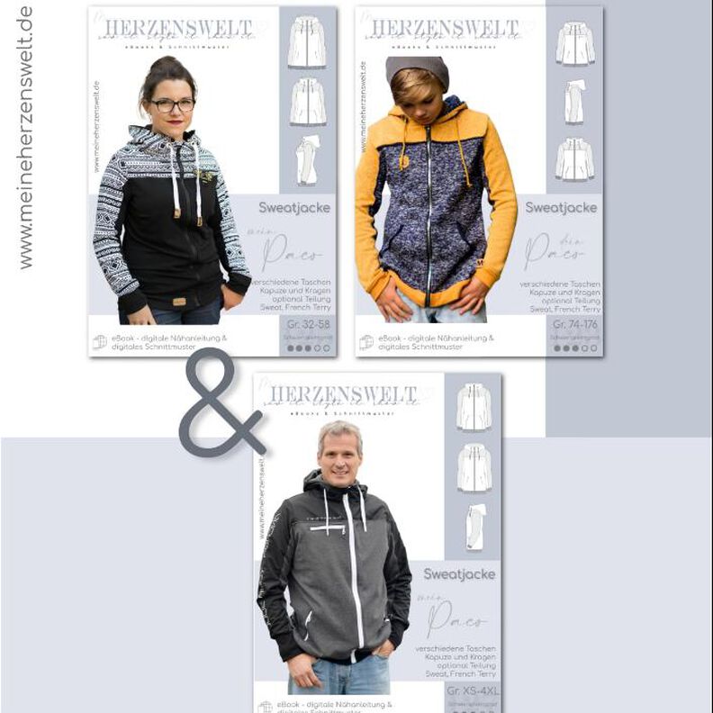  Sweatjacke Kinder & Damen & Herren - Paco image number 1