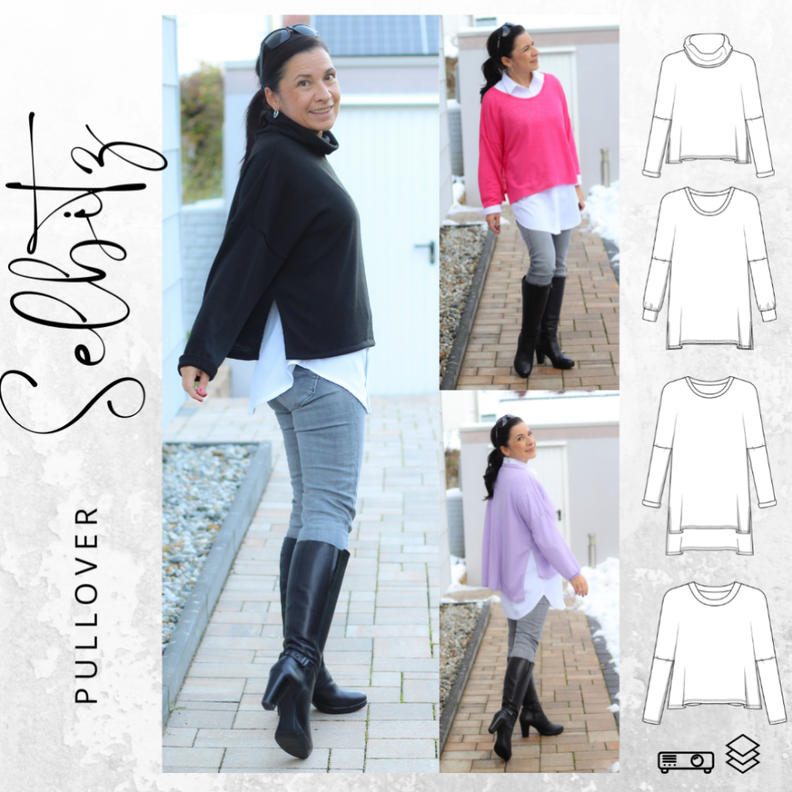 Pullover SELBITZ Gr. 34-56 Ebook Schnittmuster image number 1