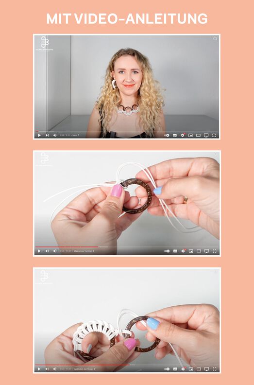 Makramee Kette zum Knoten inklusive Videoanleitung image number 3