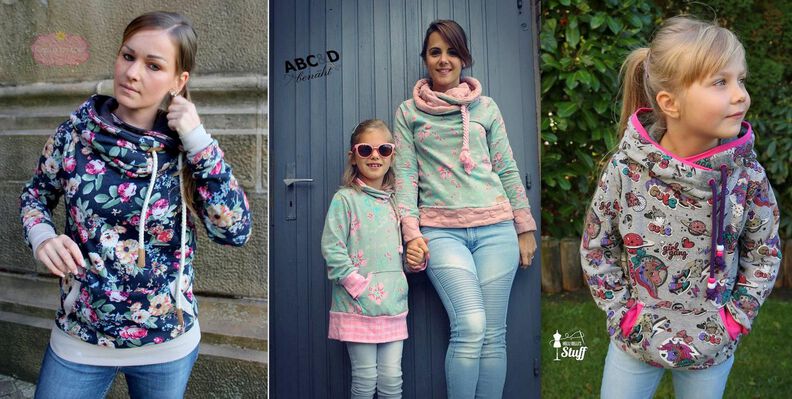 Kombi Hoodie JOLINE & mini JOLINE + Plott-Datei image number 3