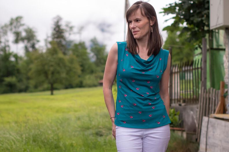 "Adelheid" Gr. 34 - 50 Wasserfallshirt image number 3