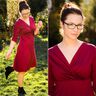 Kleid Jerseykleid Wickeloptik Ausschnitt SIHIR ♥ Gr. XS-XXL thumbnail number 9