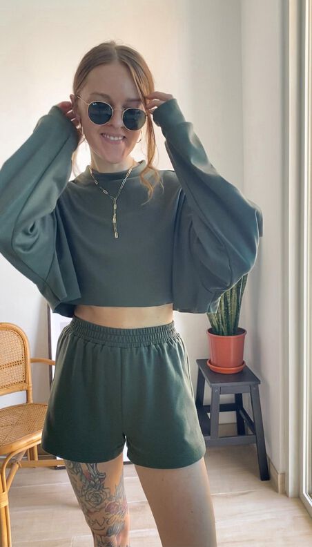 Oversized Sweatkleid / Sweater / Pullover - Größen 34-50 image number 9